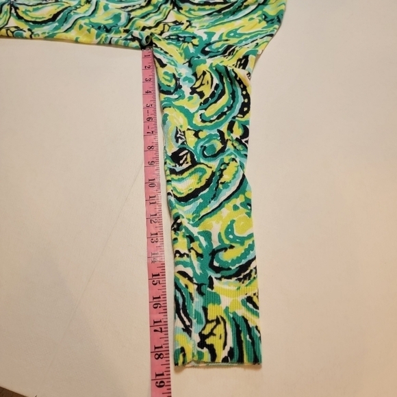 Merona size XL button up sweater.  Green, yellow, black and white - Picture 5 of 10